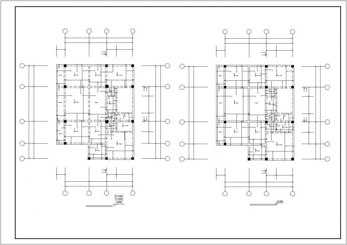 长春市xx小区占地190平米6层砖混结构民居楼建筑设计CAD图纸_图1