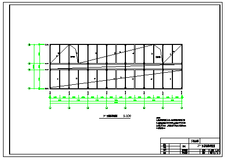 六层中学教学楼结构cad设计施工图