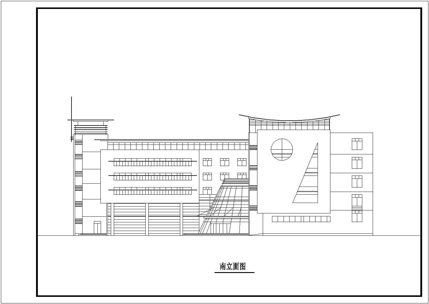 某地大型厂房建筑设计方案CAD图纸