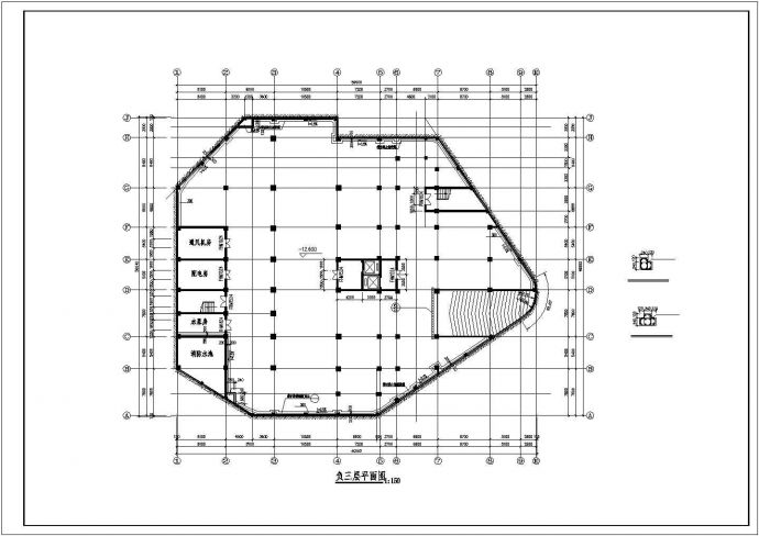 某地大型农贸市场建筑施工CAD图纸_图1