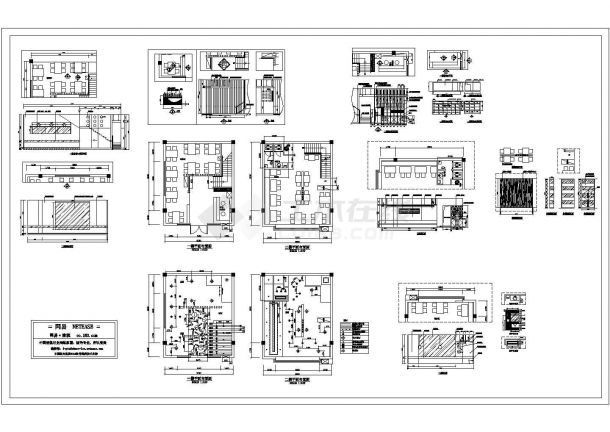 某火锅店CAD室内设计装修方案图-图一