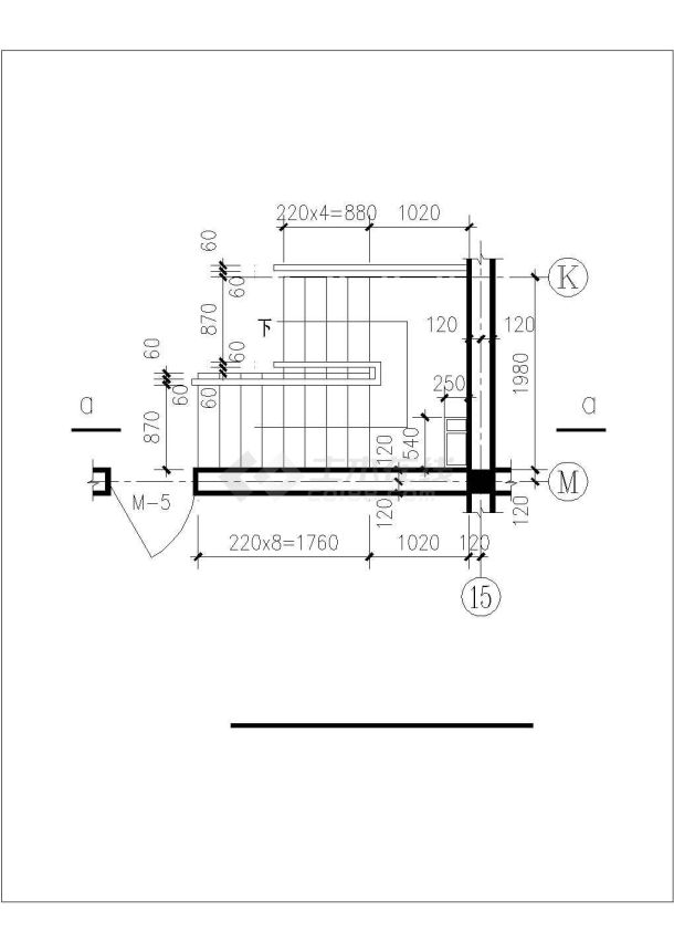 阜阳市xx小区3700平米6+1层框架结构住宅楼平面设计CAD图纸-图一