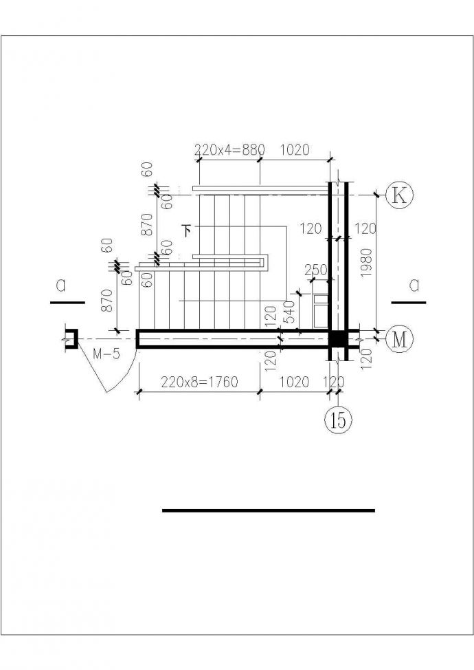 阜阳市xx小区3700平米6+1层框架结构住宅楼平面设计CAD图纸_图1