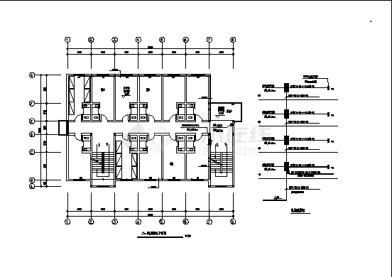 贵州某学校学生宿舍楼电气系统设计施工cad图纸-图一