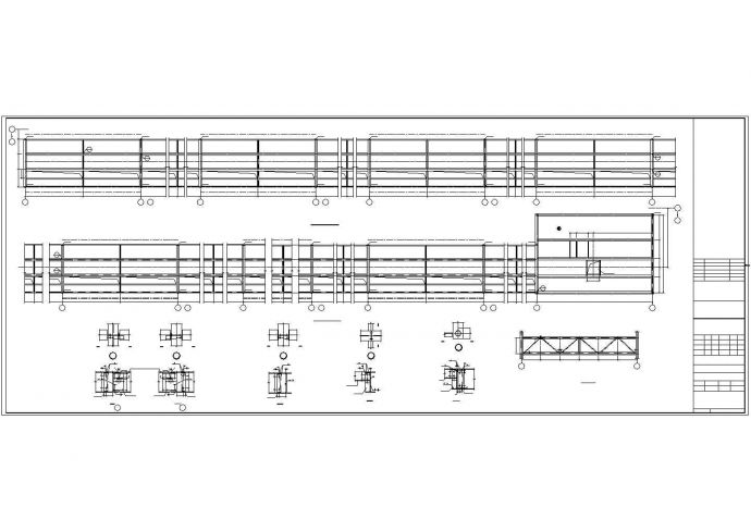 呼和浩特市某食品加工厂单层门式钢结构厂房建筑设计CAD图纸_图1