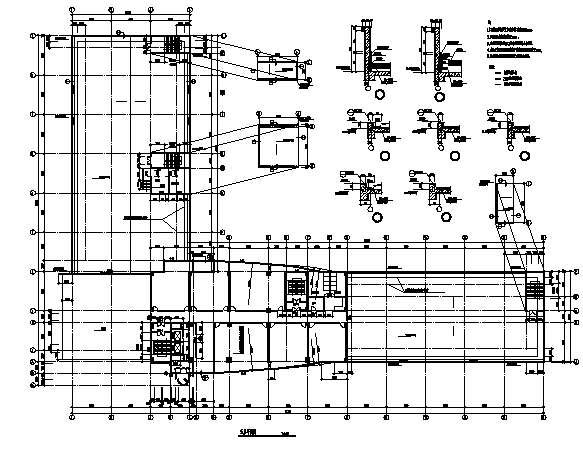 昆明某17层L型办公楼建筑设计施工cad图纸_图1