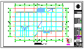 住宅区3层框架商业楼结构cad设计施工图-图二