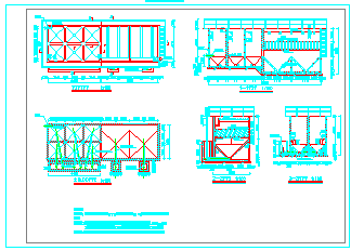 自来水厂各种净水工艺设计cad施工图_图1