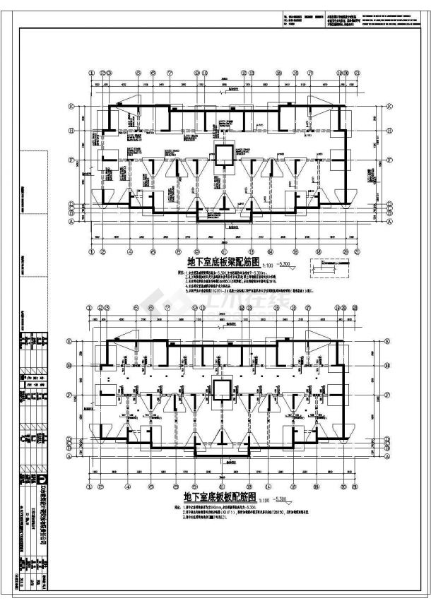江苏某小区小高层住宅结构施工CAD图-图二
