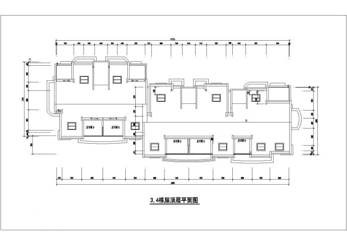 京润国际花园小区某多层框架结构住宅楼设计cad建筑方案图_图1