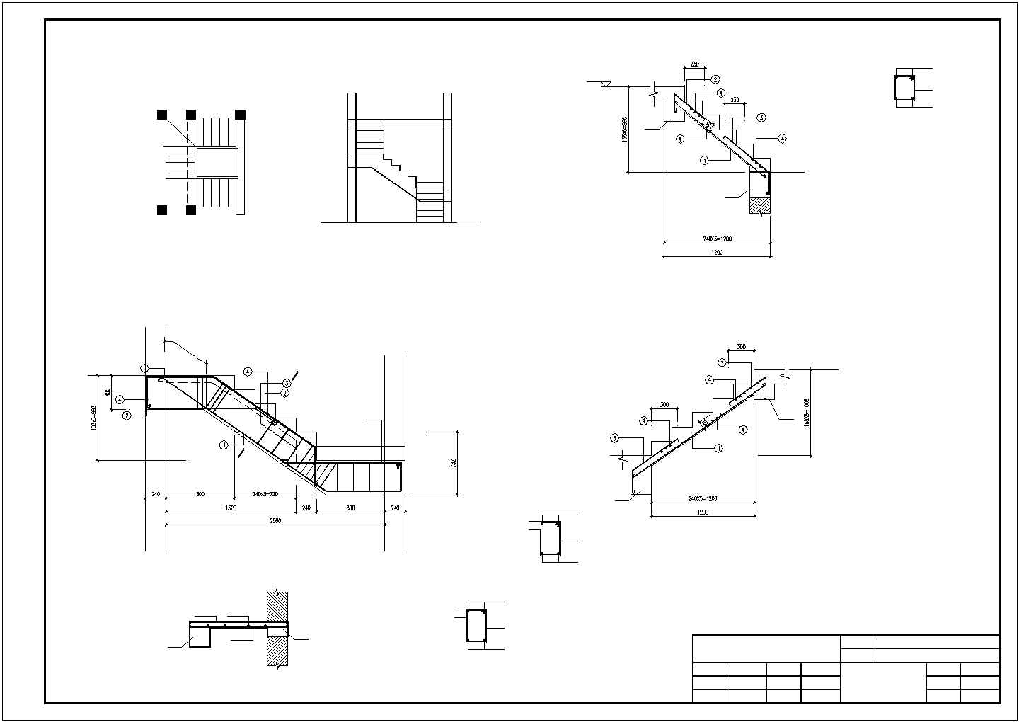 某两层砖混结构农村自建房结构设计施工CAD图纸
