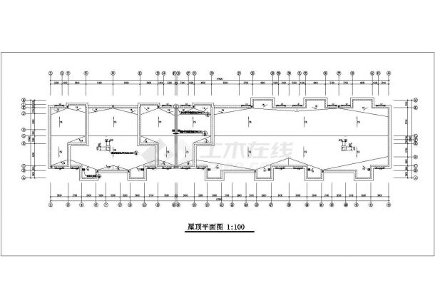 攀枝花市xx小区5600平米左右六层框架结构住宅楼建筑设计CAD图纸-图一