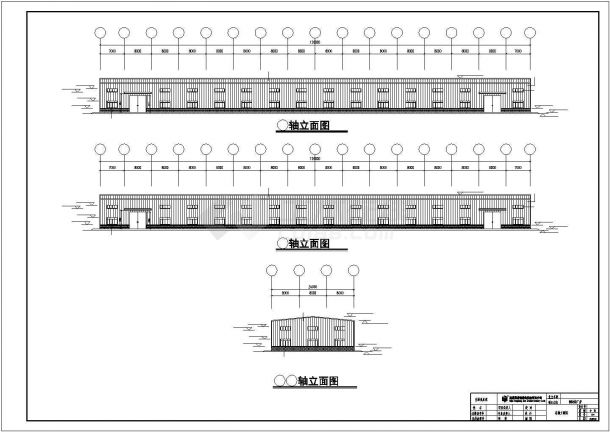 昆山市某电子元件厂单层钢结构厂房全套建筑设计CAD图纸（20米跨度）-图一