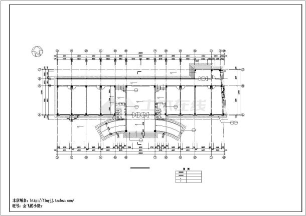 六层办公宿舍综合楼建筑施工图-图一