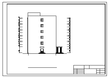 办公楼设计_5000平米某市六层中原油田科研所办公楼建筑施工cad图(含计算书，毕业设计)-图一