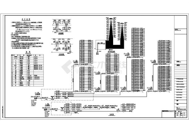 某多层办公楼电气设计全套CAD图-图一