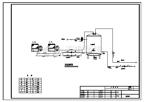 热泵产热水系统设计_某空气源热泵产热水系统设计cad图，含28个方案设计-图一