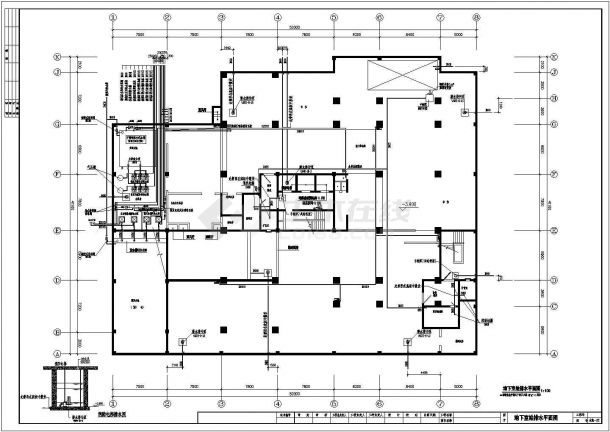 某地下1层地上24层公寓住宅楼给排水设计cad全套施工图（含设计施工说明）-图一
