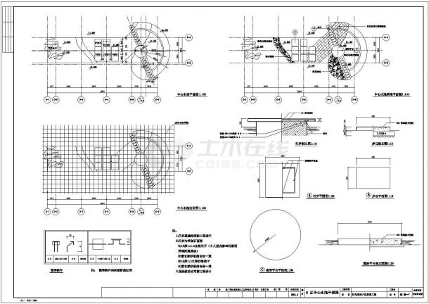 南通市崇川区阳光花园小区景观工程全套设计CAD图纸-图二