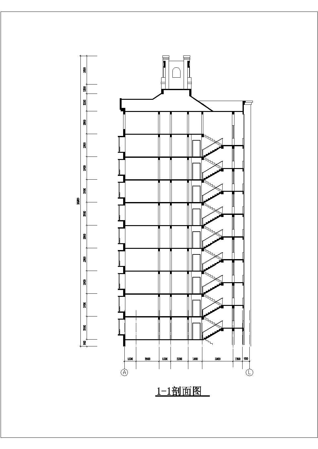 某小高层剪力墙结构住宅楼设计cad详细建筑扩初图（含3栋设计）