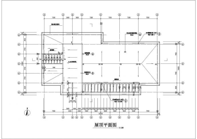 上海某街道2900平米3+1层框架结构休闲洗浴中心建筑CAD设计图纸_图1