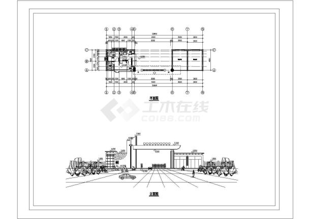 某地区学校大门设计施工图（设计说明）-图一