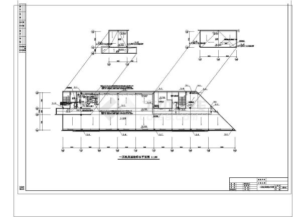 某8层办公楼建筑给排水设计cad全套施工图纸（气体灭火，含设计说明）-图二