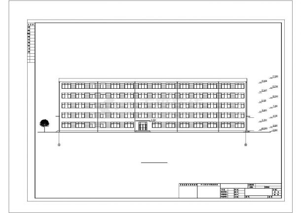 5185平米五层框架教学楼设计图-图二