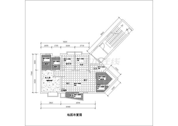 苏州某地高档小区多层住宅楼全套家装设计施工图-图二