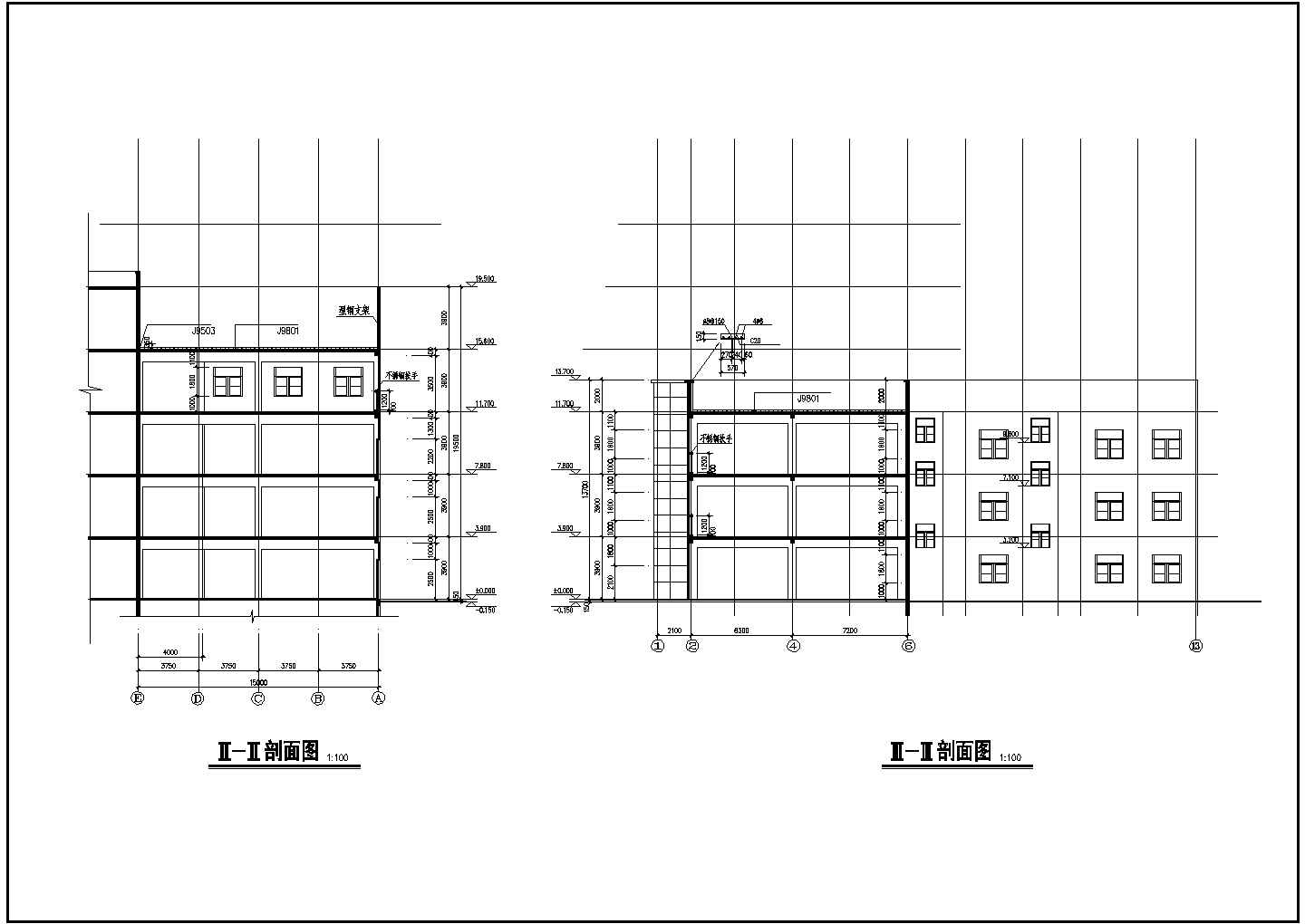 邓桥某商业城施工方案设计全套CAD图