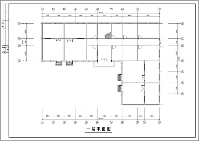 某地厂房及办公联建设计CAD图纸_图1