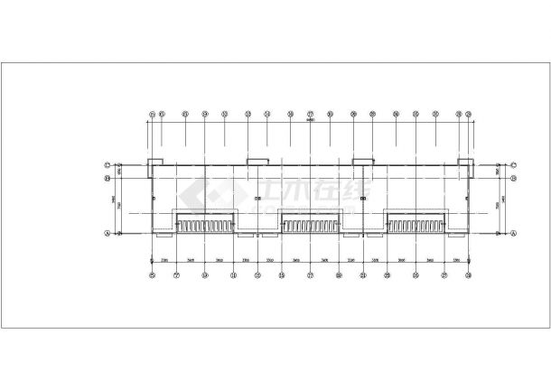 湖州市xx小区4100平米7层砖混结构民居住宅楼平立剖面设计CAD图纸-图一