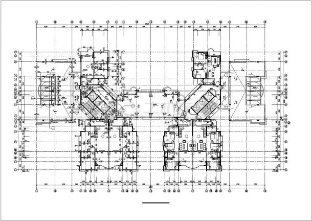 33层短肢剪力墙结构住宅楼平面设计CAD图纸（含机房和水箱层）-图二