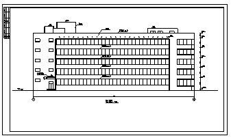 某市5层精神病疗养院建施cad图_疗养院施工-图一