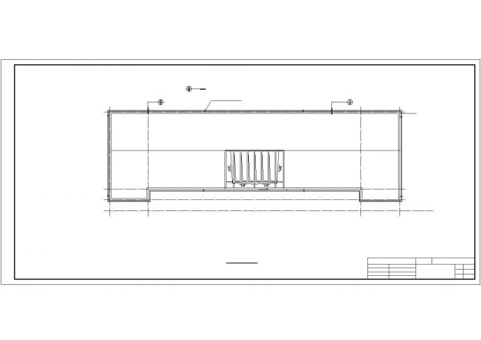 宝鸡市某市政单位5040平米6层钢混框架结构办公楼建筑设计CAD图纸_图1