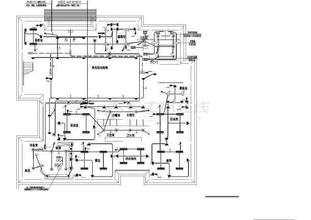 7760平方米五层中学教学楼电气施工图纸-图一