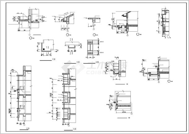 1500平米7层框混结构住宅楼建筑设计CAD图纸（1层2户型/含跃层）-图二