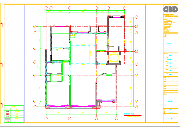 辽宁现代风公馆住宅样板间全套施工图CAD._图1