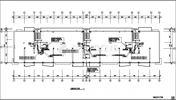 沈阳某小高层商住楼电气系统设计施工cad图纸-图二