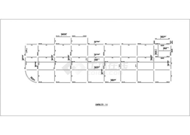 宜春市香泉路某7层框架结构商业楼全套结构设计CAD图纸-图一