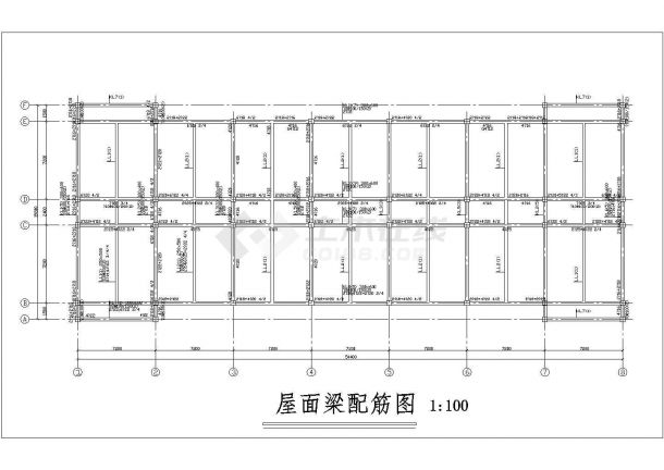 天津市某高校四层框架结构行政办公楼结构设计CAD图纸-图一
