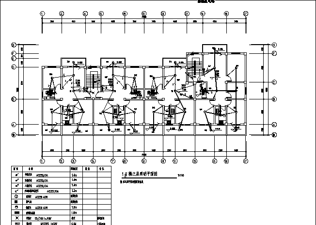 洋河某小区多层商住楼电气系统设计施工cad图纸_图1