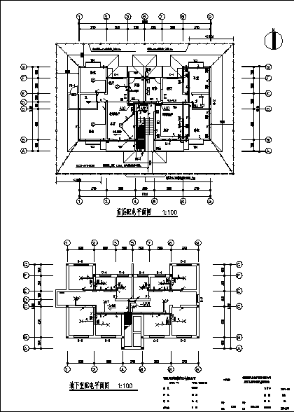 明光某小区住宅全套电气系统设计施工cad图纸_图1