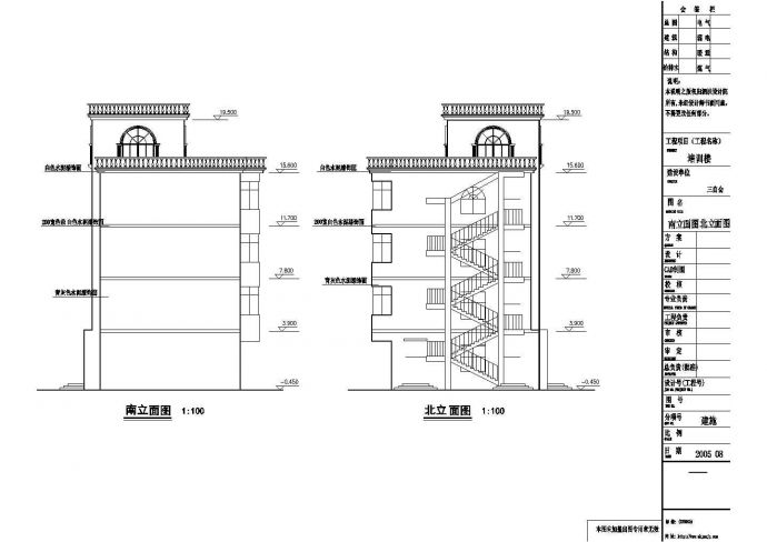 天津市某高校4+1层框架结构文化艺术中心建筑结构设计CAD图纸_图1