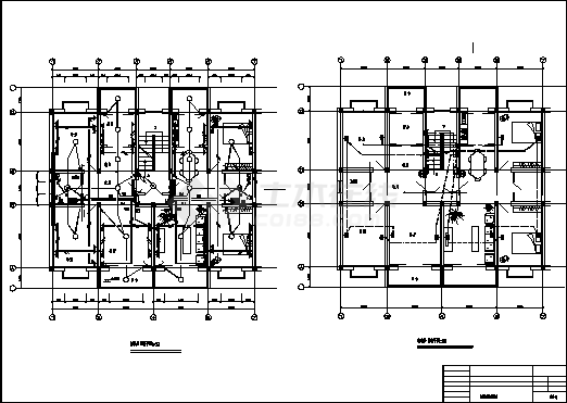 洋河三生活区住宅楼电气系统设计施工cad图纸-图一