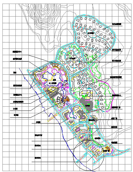 瑞安化成洞风景区详细规划cad设计方案施工图-图二