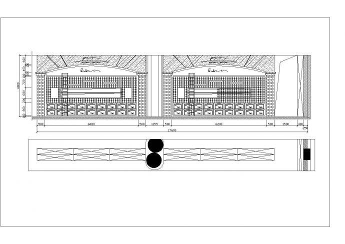 白云国际机场金龙美酒美食城改造装修设计cad详细施工图（含设计说明，含效果图及招标文件）_图1