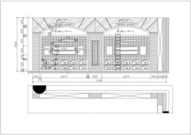 白云国际机场金龙美酒美食城改造装修设计cad详细施工图（含设计说明，含效果图及招标文件）-图二