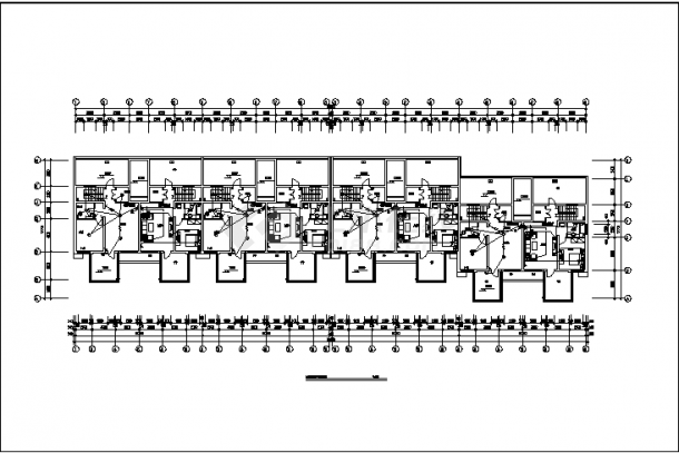 苹果小区高层住宅楼电气系统设计施工cad图纸-图二