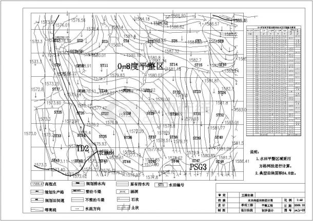 【苏州】某地农村全套土地整理项目规划设计cad图纸(含梯土断面图)-图一